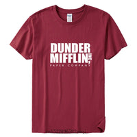 Men's DUNDER MIFFLIN PAPER INC office tv show Cotton T-Shirt Summer Cotton T shirt Unisex Clothes